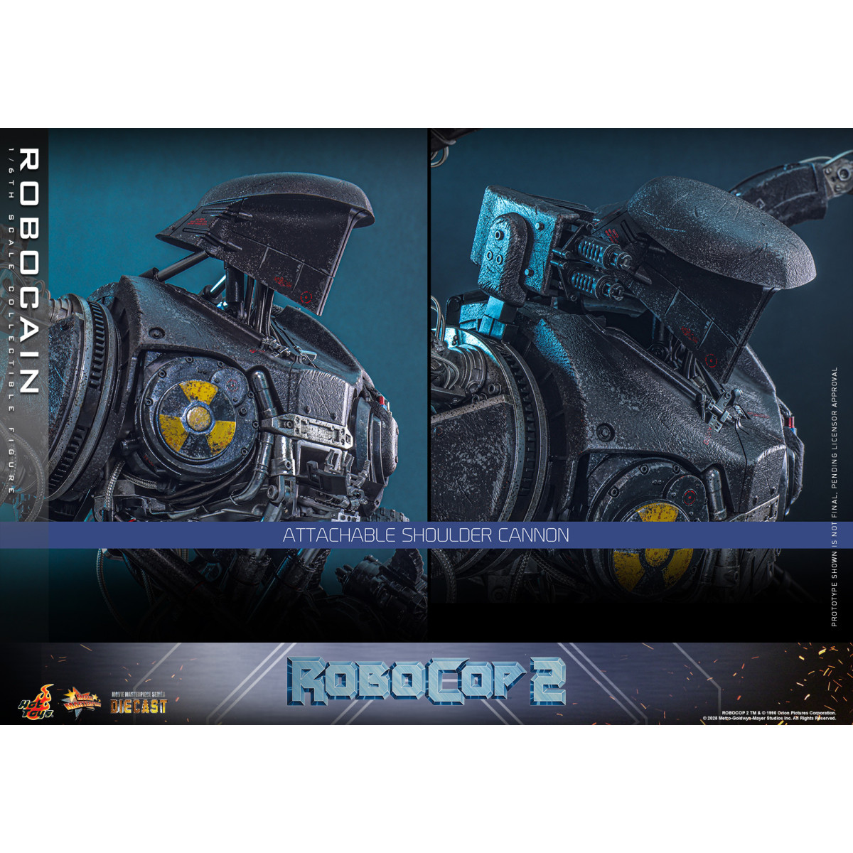 Hot Toys - RoboCop 2 - RoboCain Movie Masterpiece figura de acción 1/6
