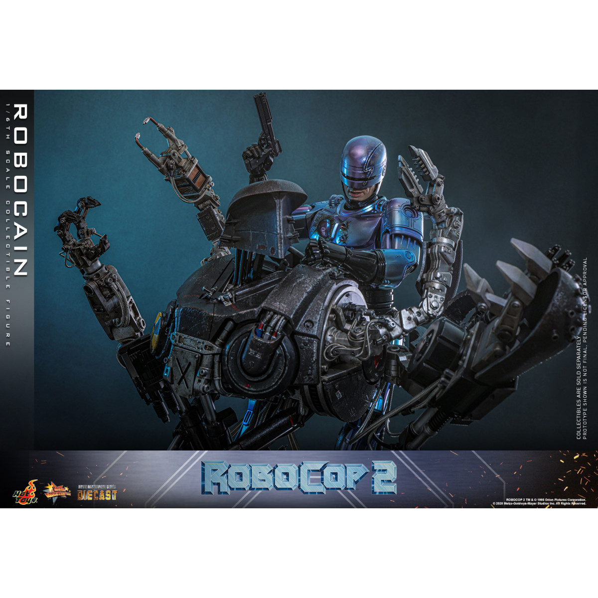 Hot Toys - RoboCop 2 - RoboCain Movie Masterpiece figura de acción 1/6