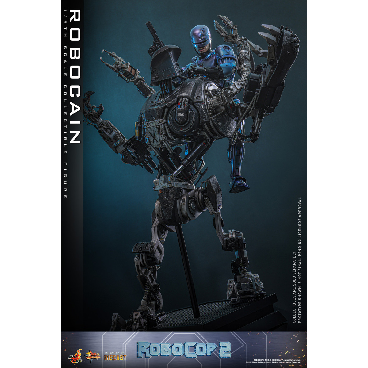 Hot Toys - RoboCop 2 - RoboCain Movie Masterpiece figura de acción 1/6