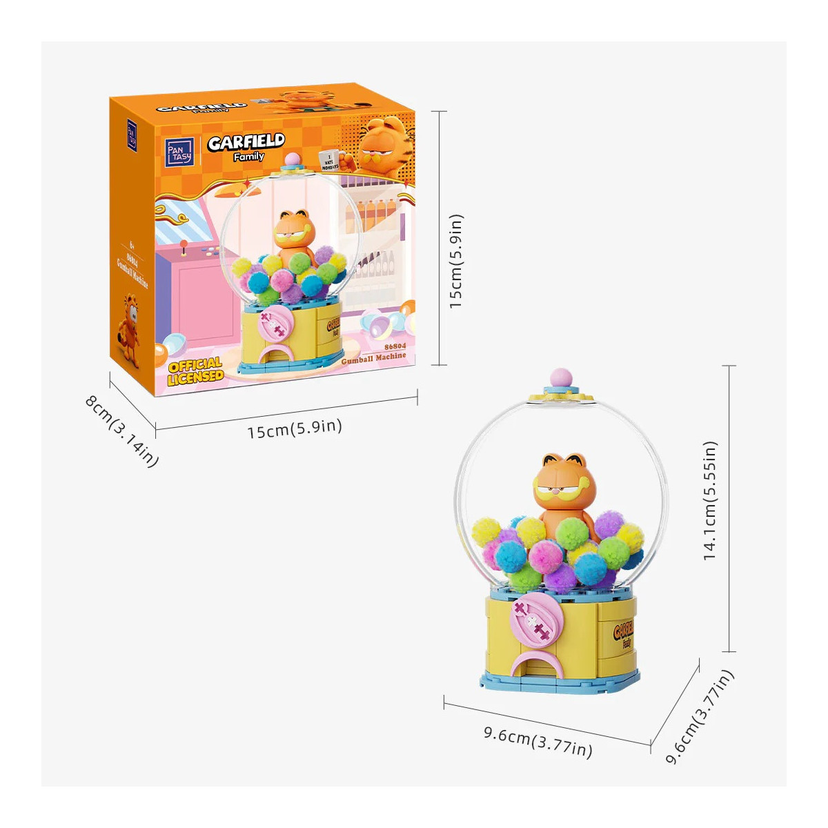 Pantasy - Garfield Serie Bola de Cristal - Máquina de chicles (set para construir)