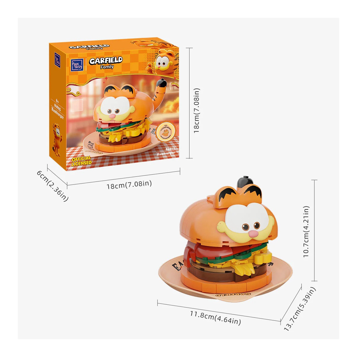 Pantasy - Garfield Foodie Series- Garfield Hamburguesa (set to build)