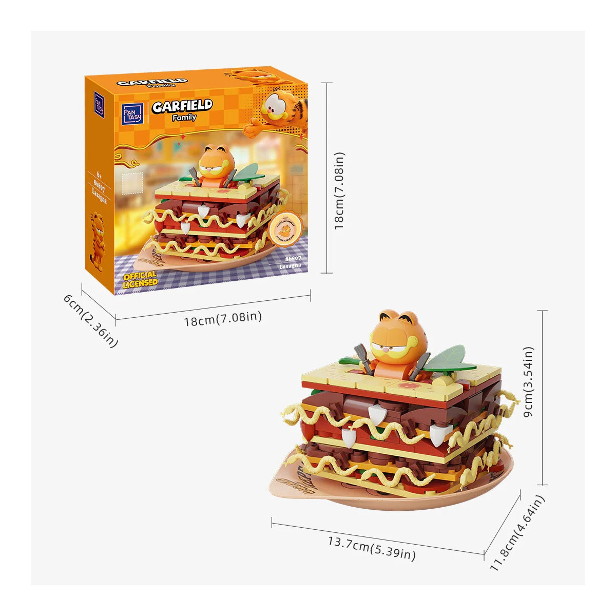 Pantasy - Garfield Foodie Series - Garfield Lasagna (set a construire)