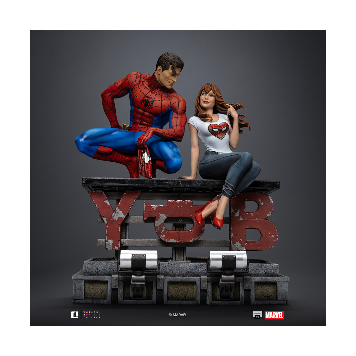 Iron Studios Marvel Comics - Spider-Man y MJ Diorama 1/6