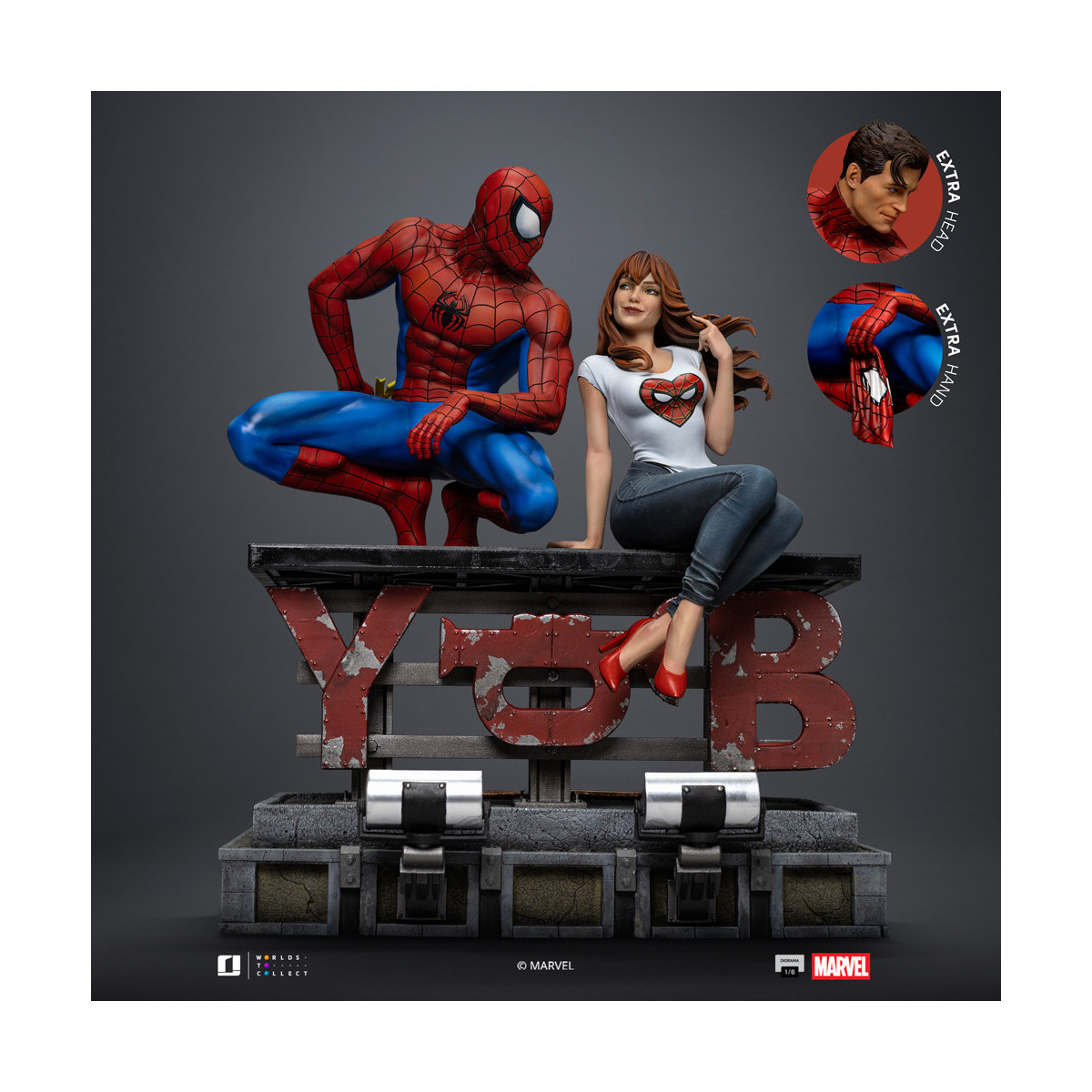 Iron Studios Marvel Comics - Spider-Man y MJ Diorama 1/6