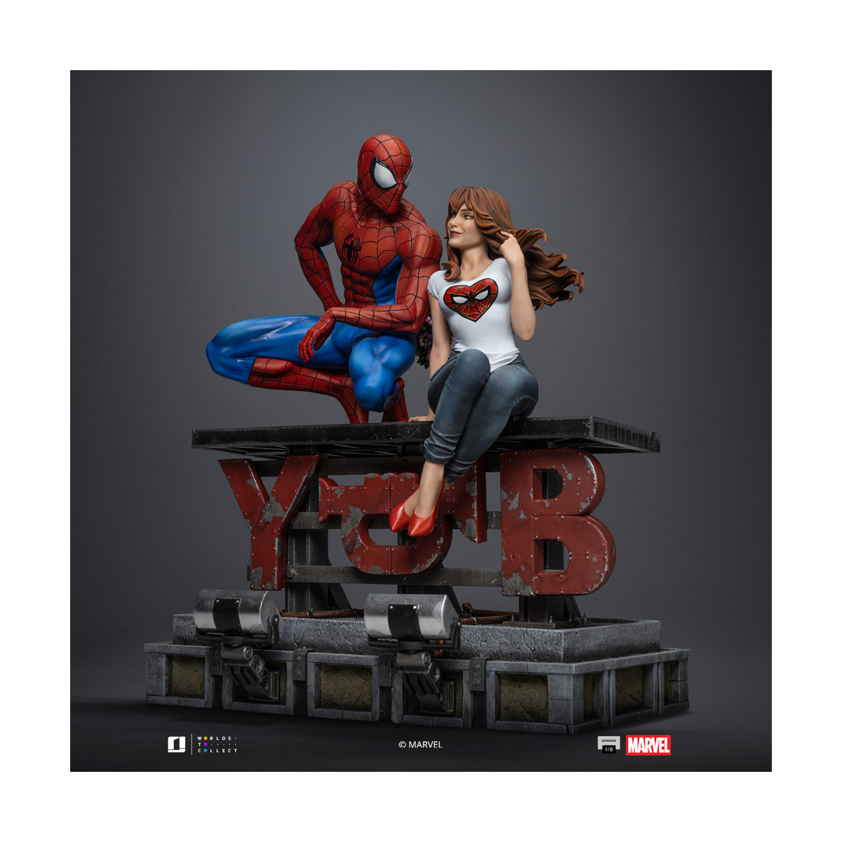 Iron Studios Marvel Comics - Spider-Man y MJ Diorama 1/6