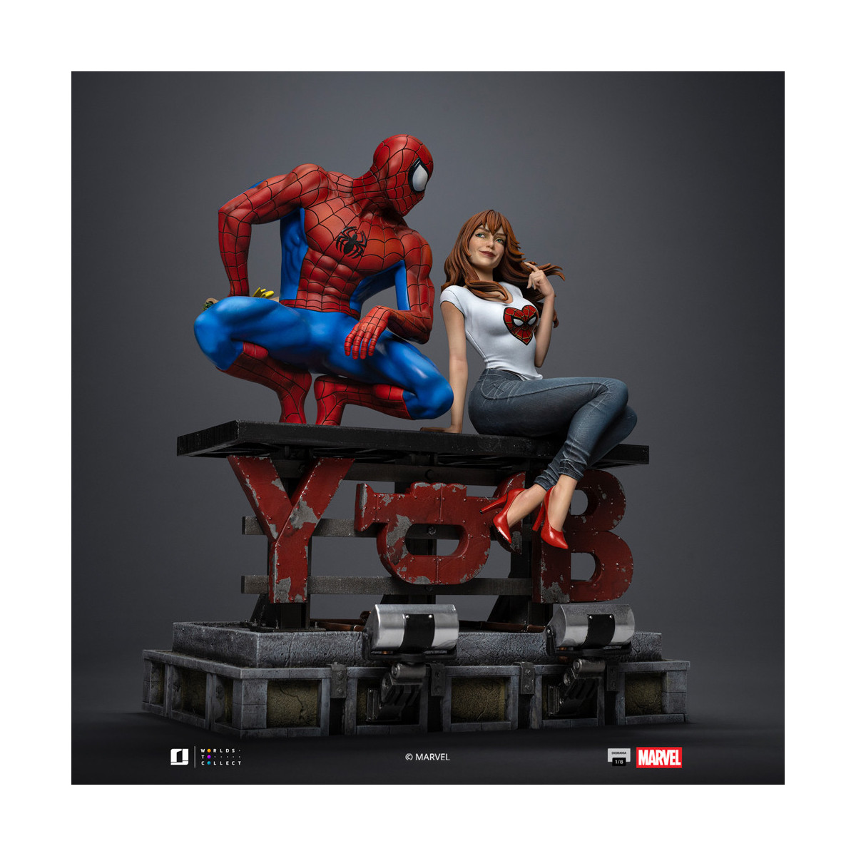 Iron Studios Marvel Comics - Spider-Man y MJ Diorama 1/6