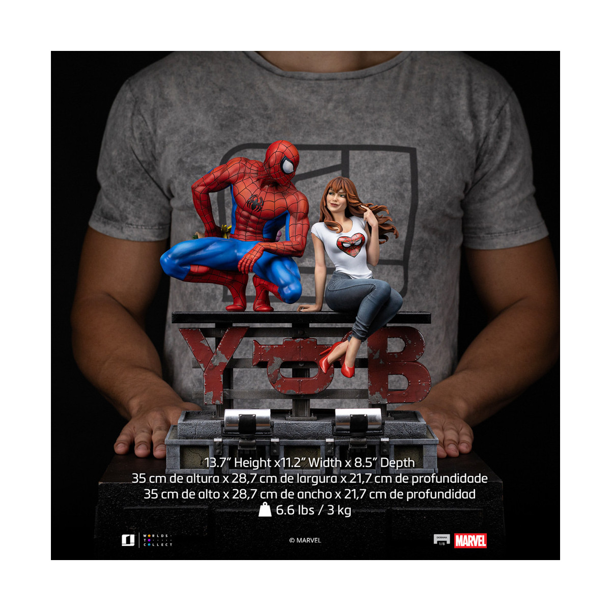 Iron Studios Marvel Comics - Spider-Man y MJ Diorama 1/6
