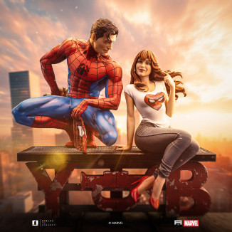 Iron Studios Marvel Comics - Spider-Man y MJ Diorama 1/6
