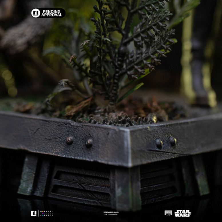 Iron Studios Star Wars - Leia y Wicket Arte Escala 1/10 - El Retorno del Jedi