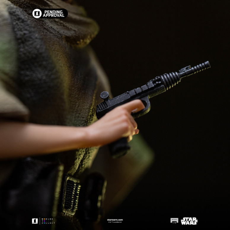 Iron Studios Star Wars - Leia y Wicket Arte Escala 1/10 - El Retorno del Jedi