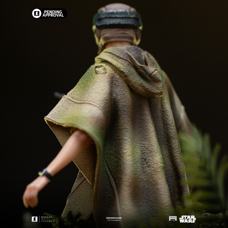 Iron Studios Star Wars - Leia y Wicket Arte Escala 1/10 - El Retorno del Jedi