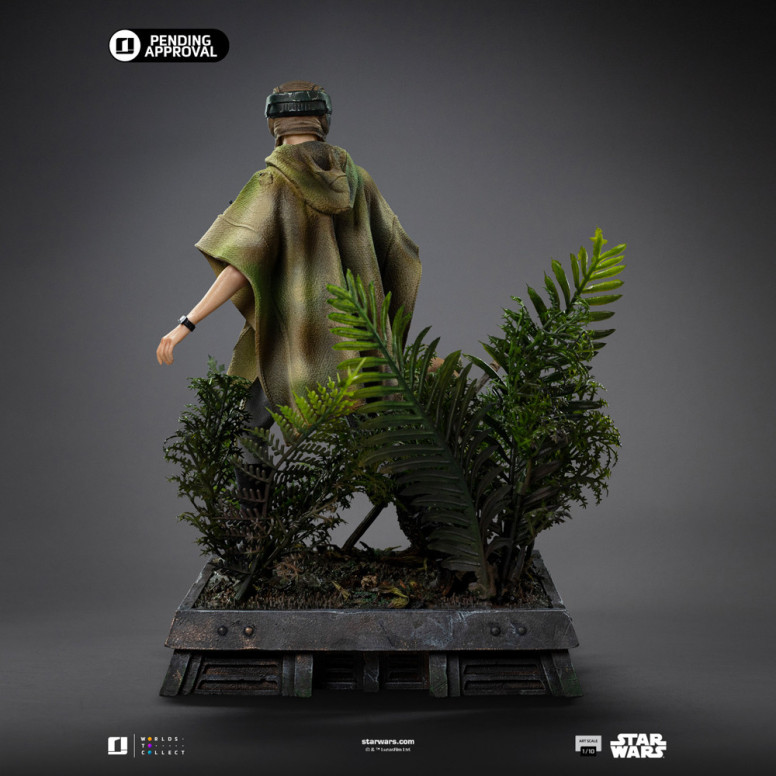 Iron Studios Star Wars - Leia y Wicket Arte Escala 1/10 - El Retorno del Jedi