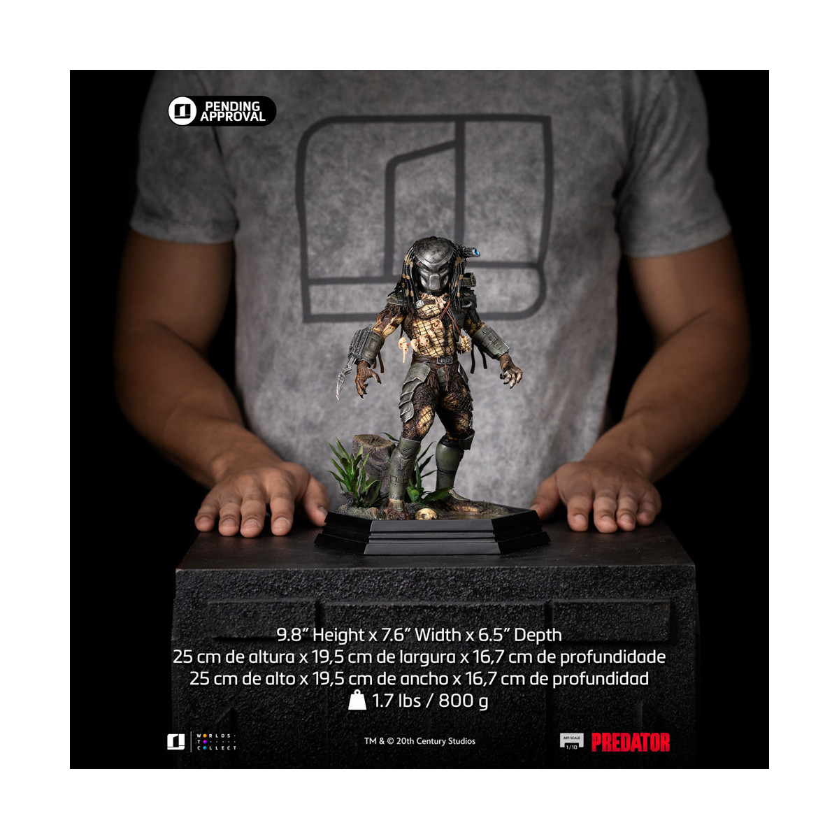 Iron Studios Cazador de la jungla Predator - Escala artística 1/10