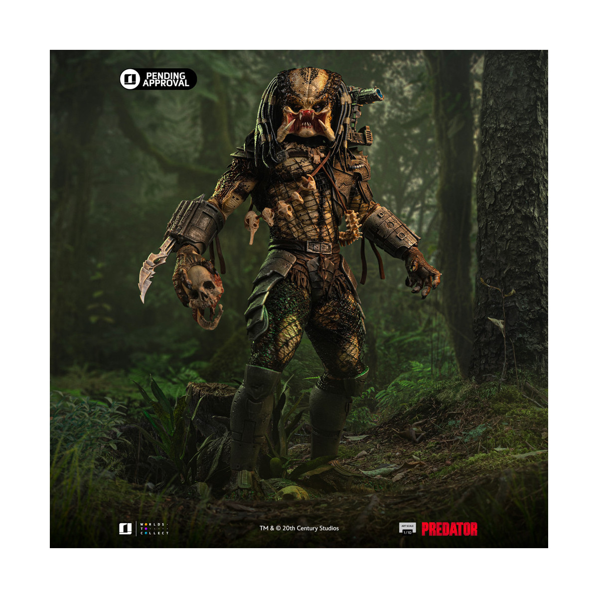 Iron Studios Cazador de la jungla Predator - Escala artística 1/10