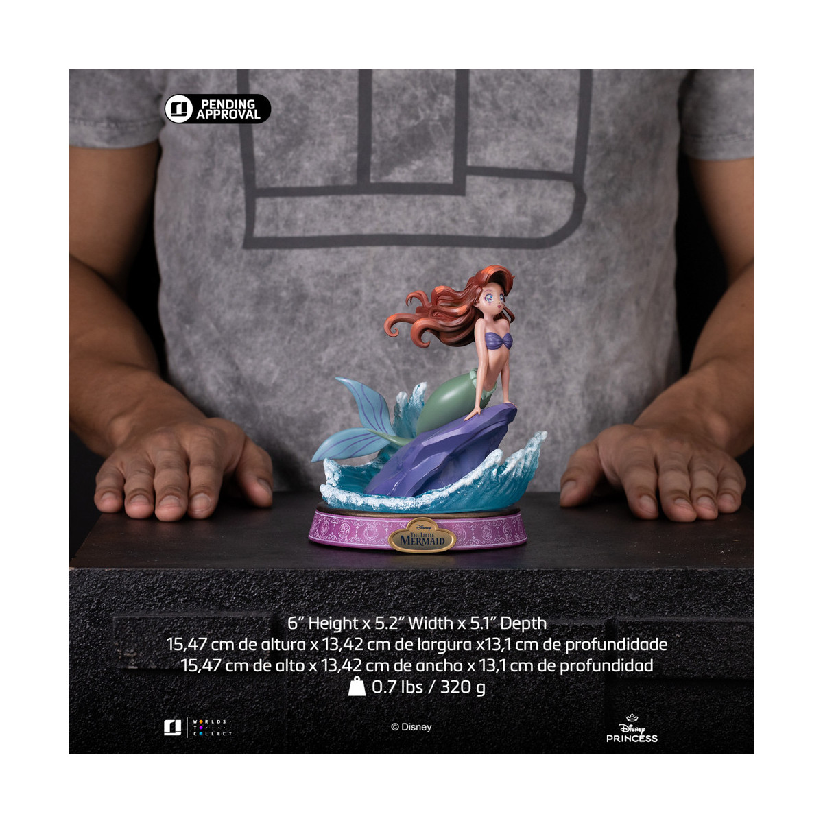 Iron Studios Disney Princesa - Ariel Anime Princesa Arte Escala 1/10