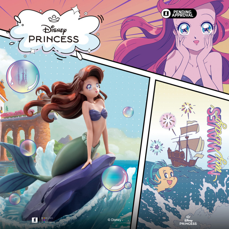 Iron Studios Disney Princesa - Ariel Anime Princesa Arte Escala 1/10