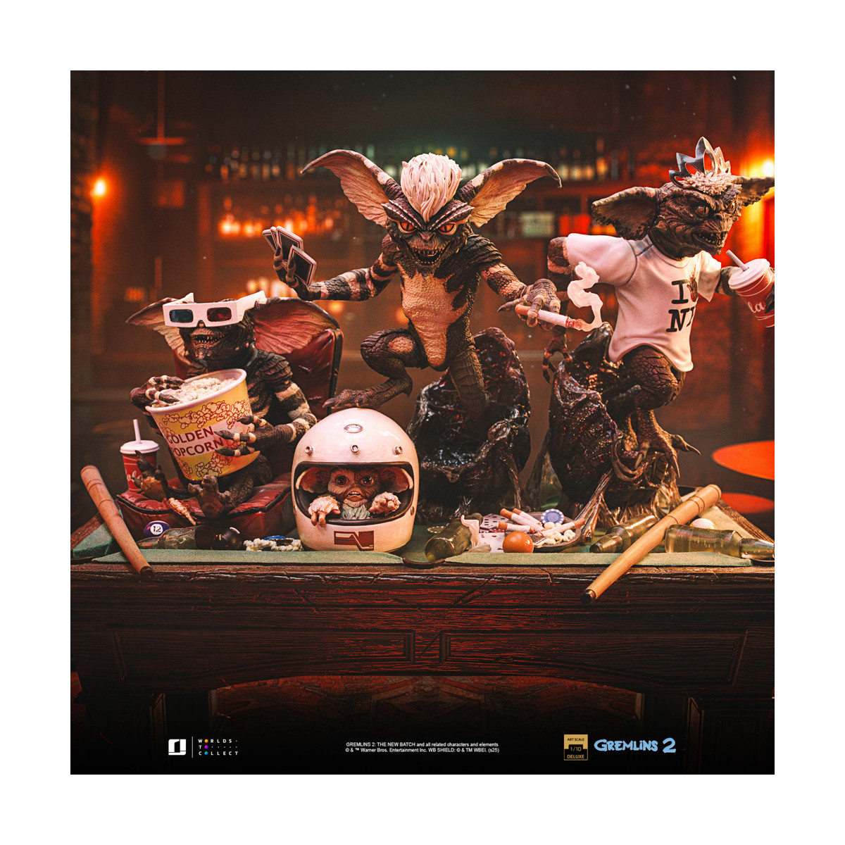 Iron Studios Gremlins 2 - Gremlins Diorama Deluxe Art Escala 1/10