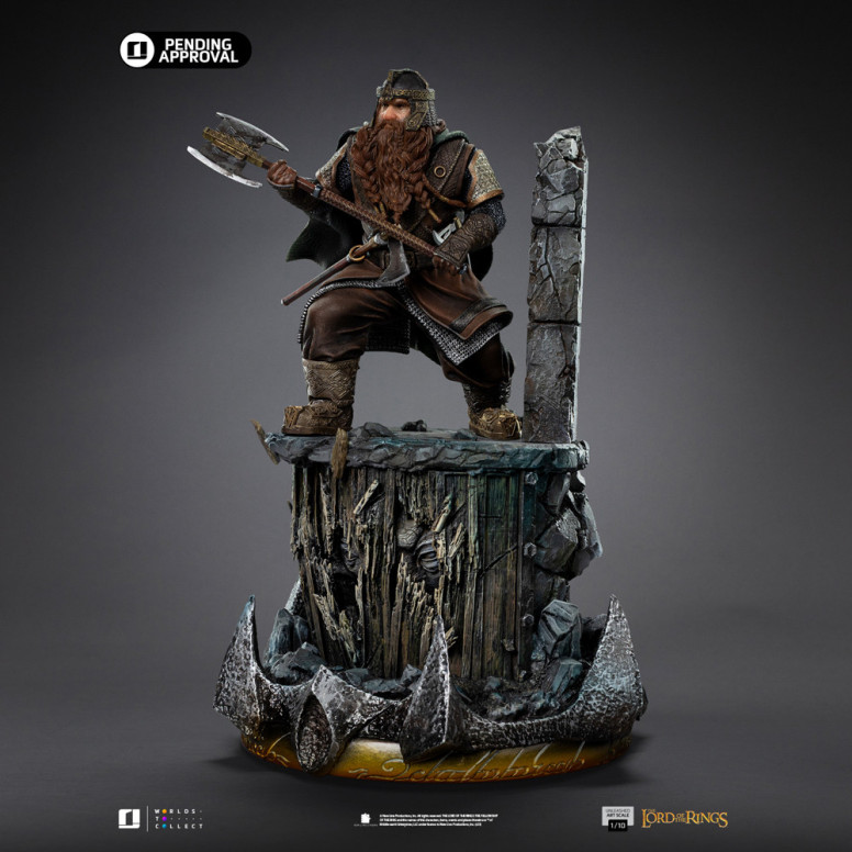 Iron Studios - Gimli Unleashed - El Señor de los Anillos - LOTR Unleashed Art Escala 1/10