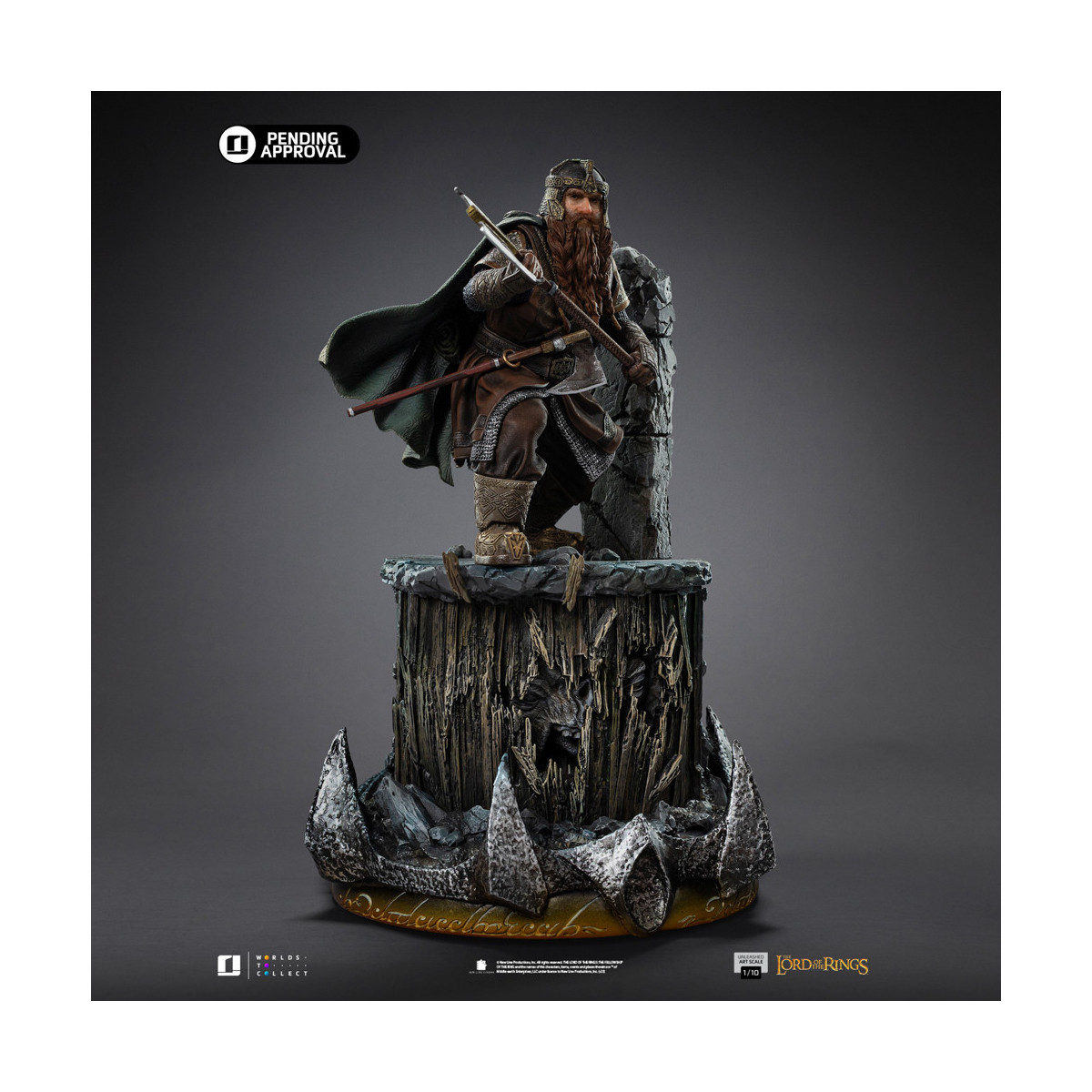 Iron Studios - Gimli Unleashed - El Señor de los Anillos - LOTR Unleashed Art Escala 1/10