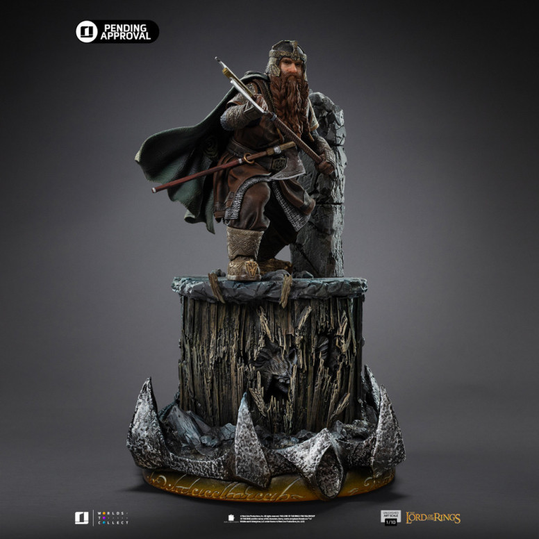 Iron Studios - Gimli Unleashed - El Señor de los Anillos - LOTR Unleashed Art Escala 1/10