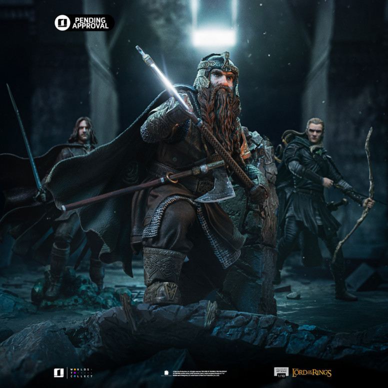 Iron Studios - Gimli Unleashed - El Señor de los Anillos - LOTR Unleashed Art Escala 1/10