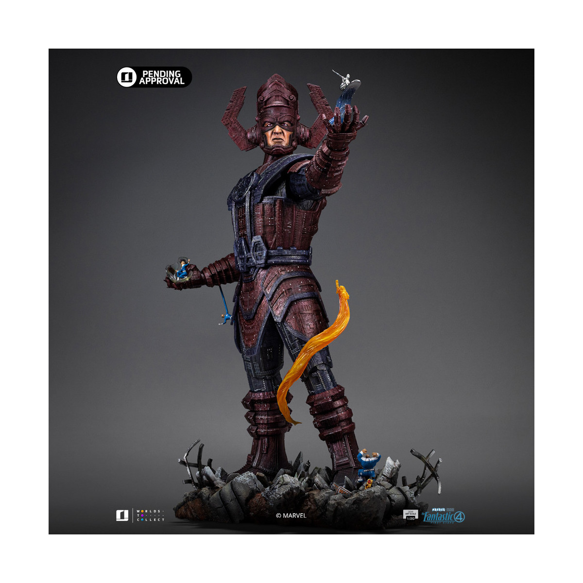 Iron Studios - Marvel Fantastic 4 - Galactus Diorama Deluxe Demi Art Escala 1/20