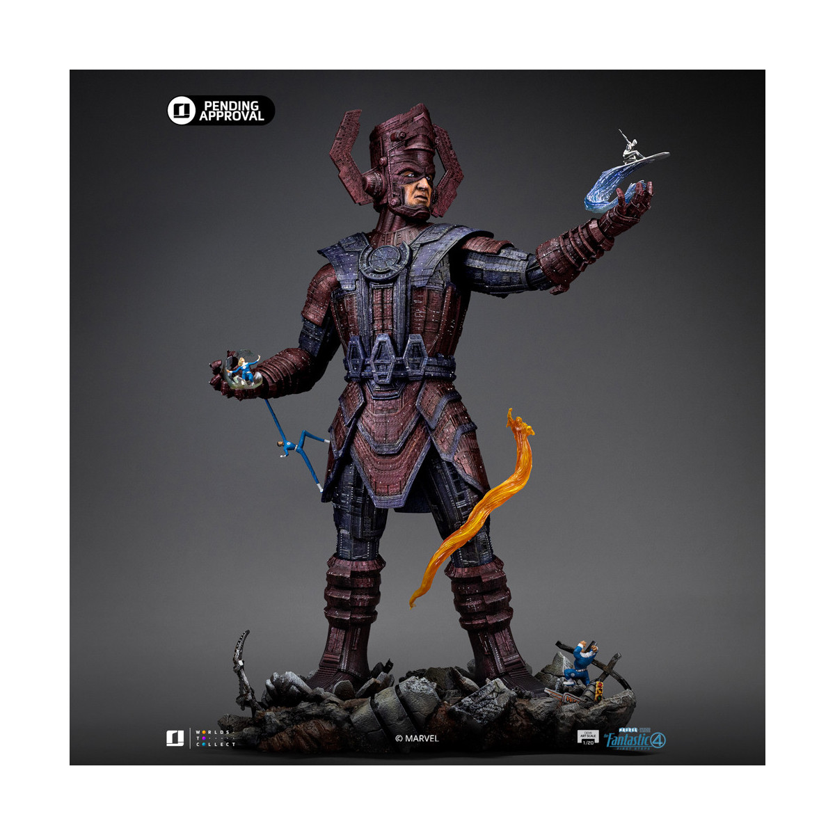 Iron Studios - Marvel Fantastic 4 - Galactus Diorama Deluxe Demi Art Escala 1/20
