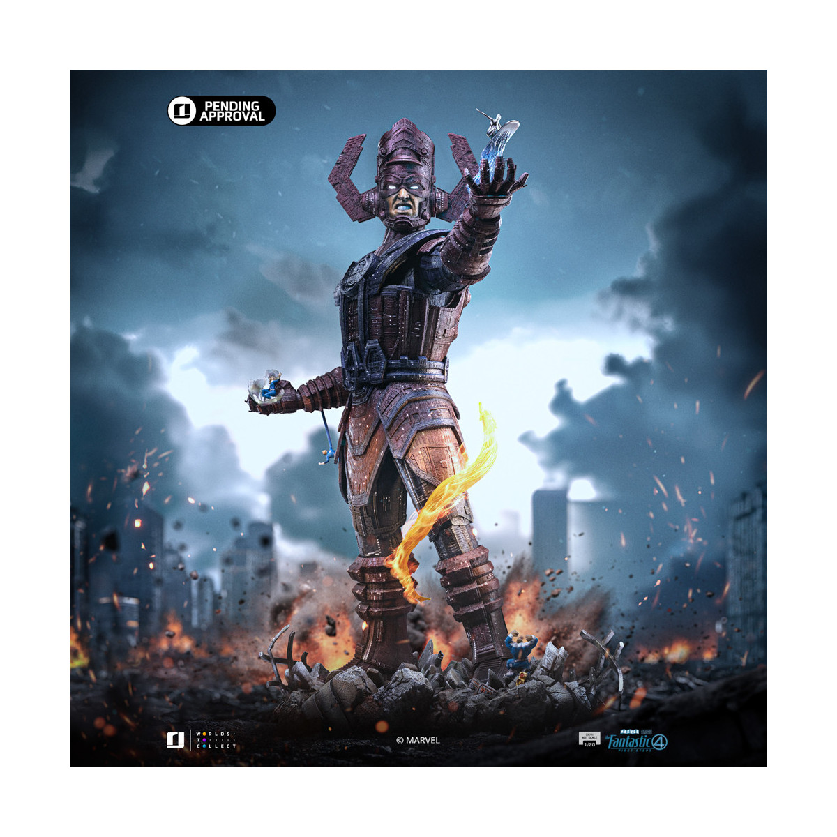 Iron Studios - Marvel Fantastic 4 - Galactus Diorama Deluxe Demi Art Escala 1/20