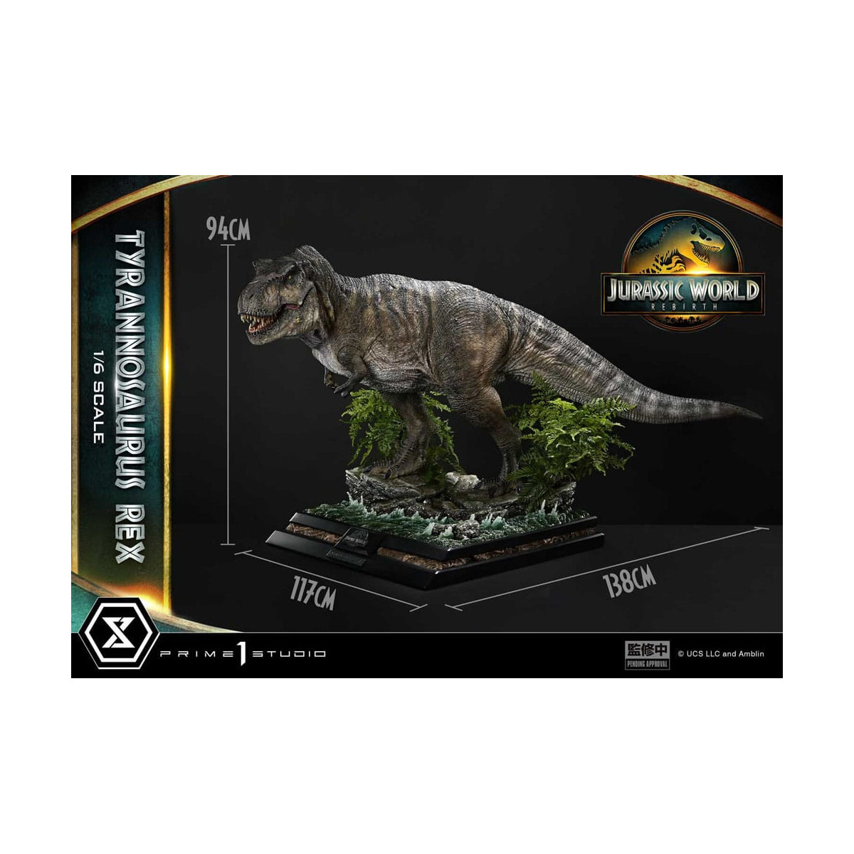 Prime 1 Studio - Jurassic World: Renacimiento - Legacy Museum Collection 1/6 Tyrannosaurus Rex Bonus Version