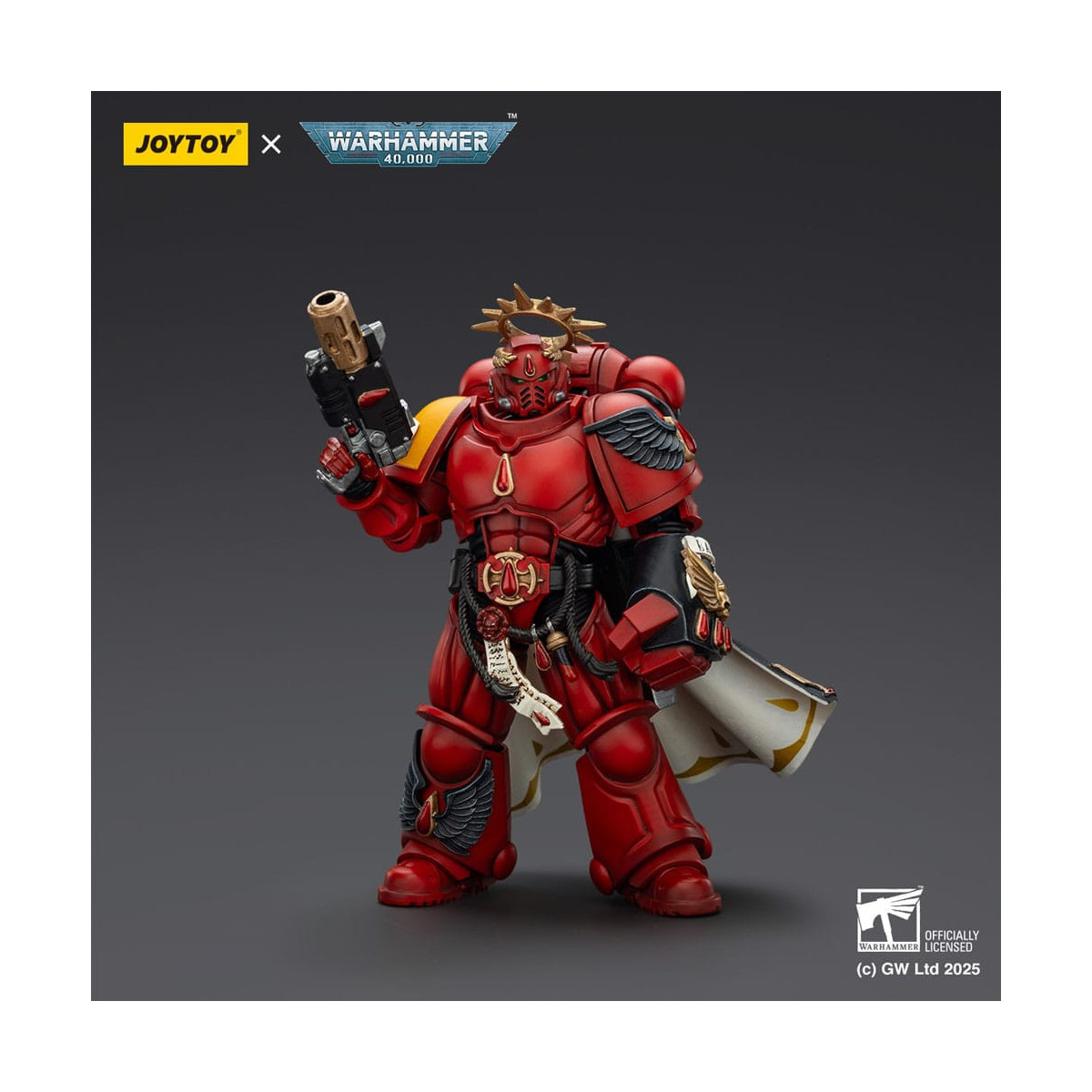 Joytoy - Warhammer - Blood Angels - Capitán con Pistola Infernal y Puño de Poder.