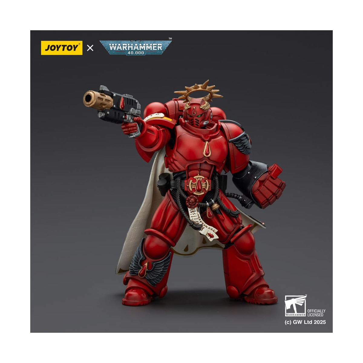 Joytoy - Warhammer - Blood Angels - Capitán con Pistola Infernal y Puño de Poder.