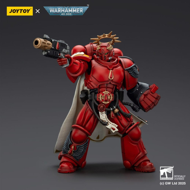 Joytoy - Warhammer - Blood Angels - Capitán con Pistola Infernal y Puño de Poder.