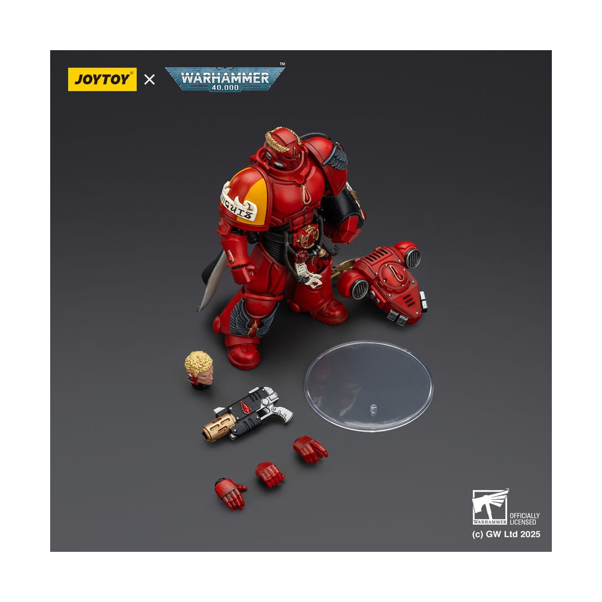 Joytoy - Warhammer - Blood Angels - Capitán con Pistola Infernal y Puño de Poder.