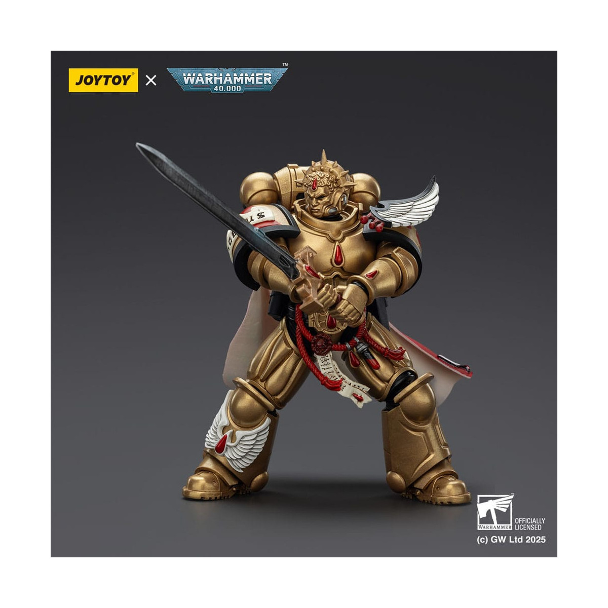 Joytoy - Warhammer - Blood Angels - Capitán con Pistola de Proyectiles Pesados y Espada de Poder
