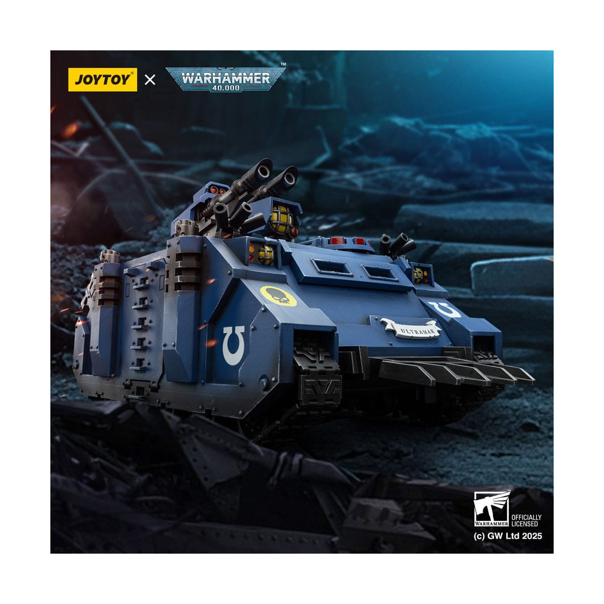 JoyToy - Space Marines - Ultramarines - Razorback con doble lascannon 1/18 - Warhammer 40K