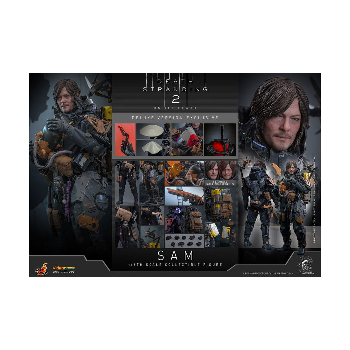 Hot Toys - Death Stranding 2: En la Playa VGM 1/6 - SAM Versión Deluxe