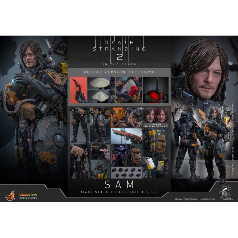 Hot Toys - Death Stranding 2: En la Playa VGM 1/6 - SAM Versión Deluxe