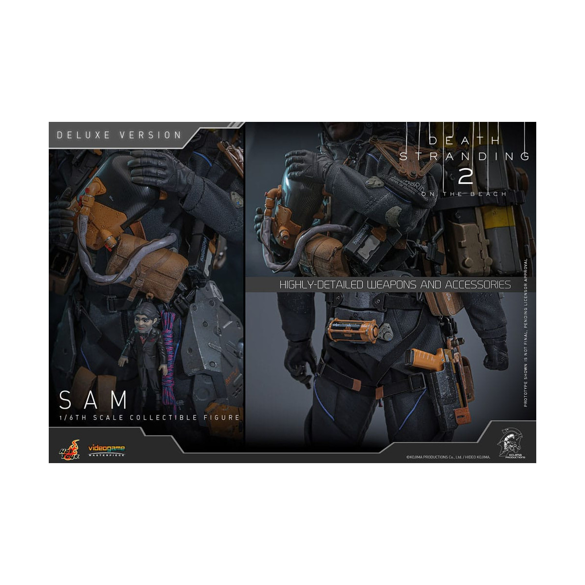 Hot Toys - Death Stranding 2: En la Playa VGM 1/6 - SAM Versión Deluxe
