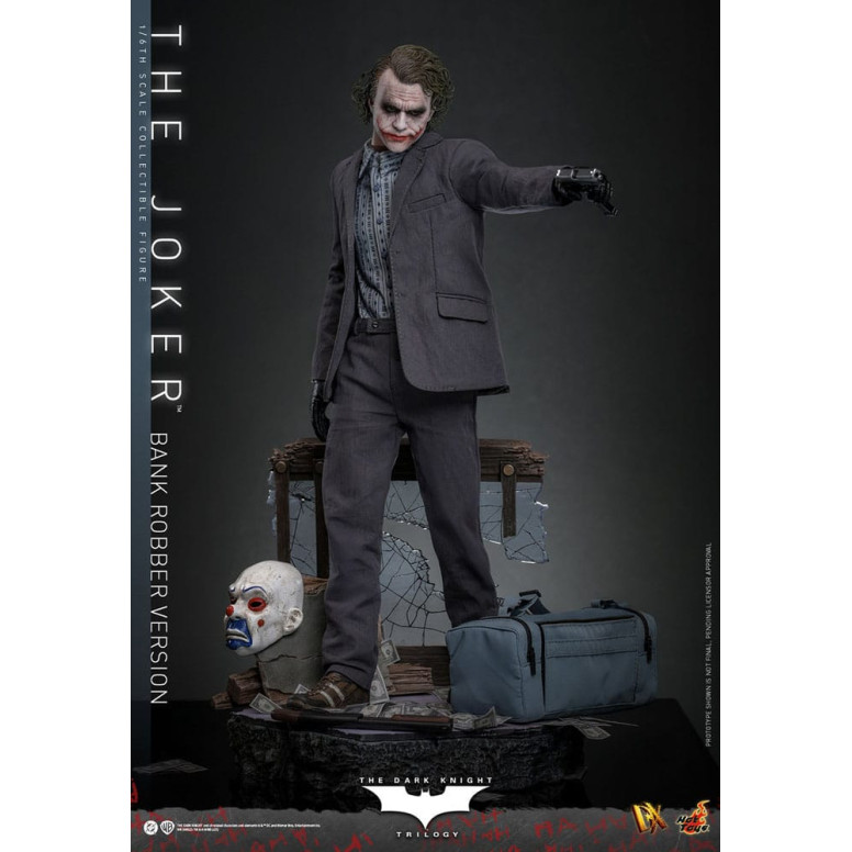 Hot Toys - El Caballero Oscuro - El Joker (Versión Ladrón de Bancos) MMS 1/6