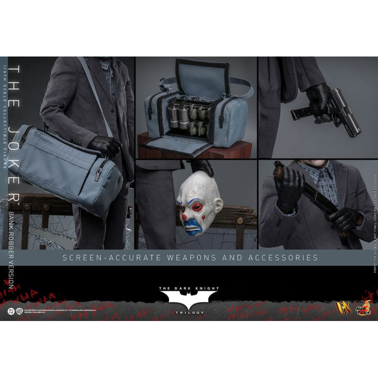 Hot Toys - El Caballero Oscuro - El Joker (Versión Ladrón de Bancos) MMS 1/6