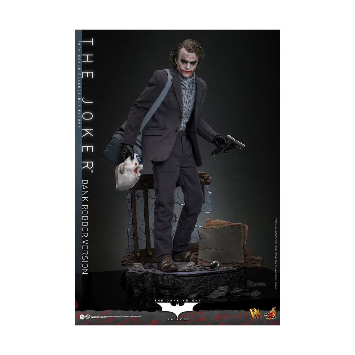 Hot Toys - El Caballero Oscuro - El Joker (Versión Ladrón de Bancos) MMS 1/6