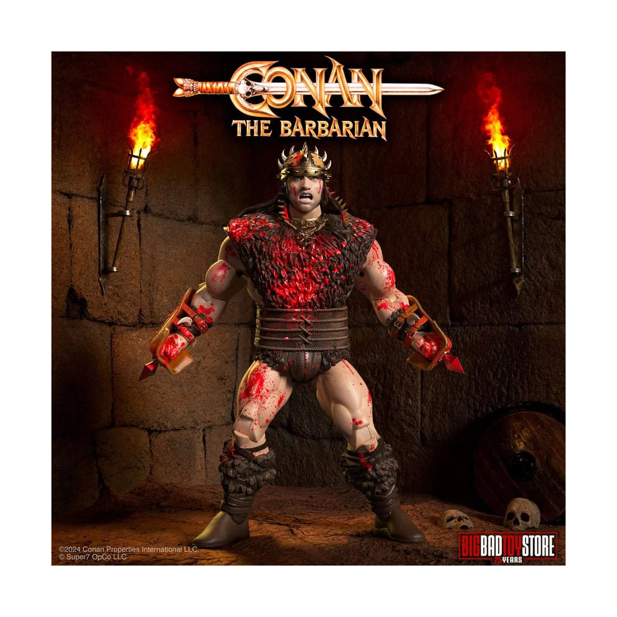 Super 7 - Conan le Barbare - Ultimates Conan Luchador de foso empapado en sangre 1/12