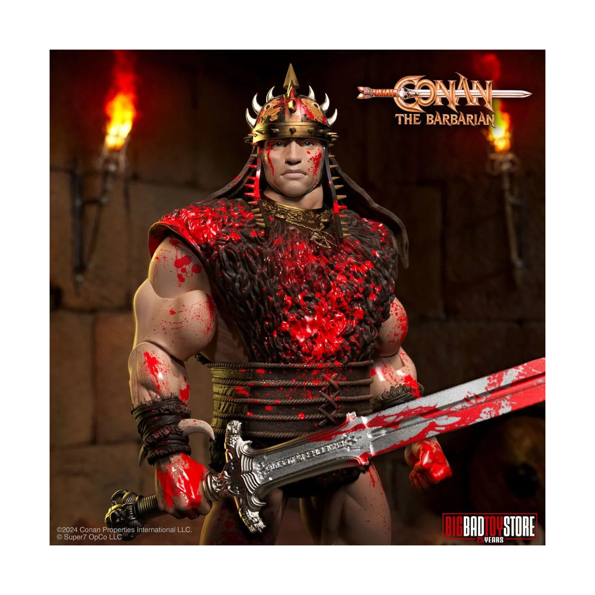 Super 7 - Conan le Barbare - Ultimates Conan Luchador de foso empapado en sangre 1/12