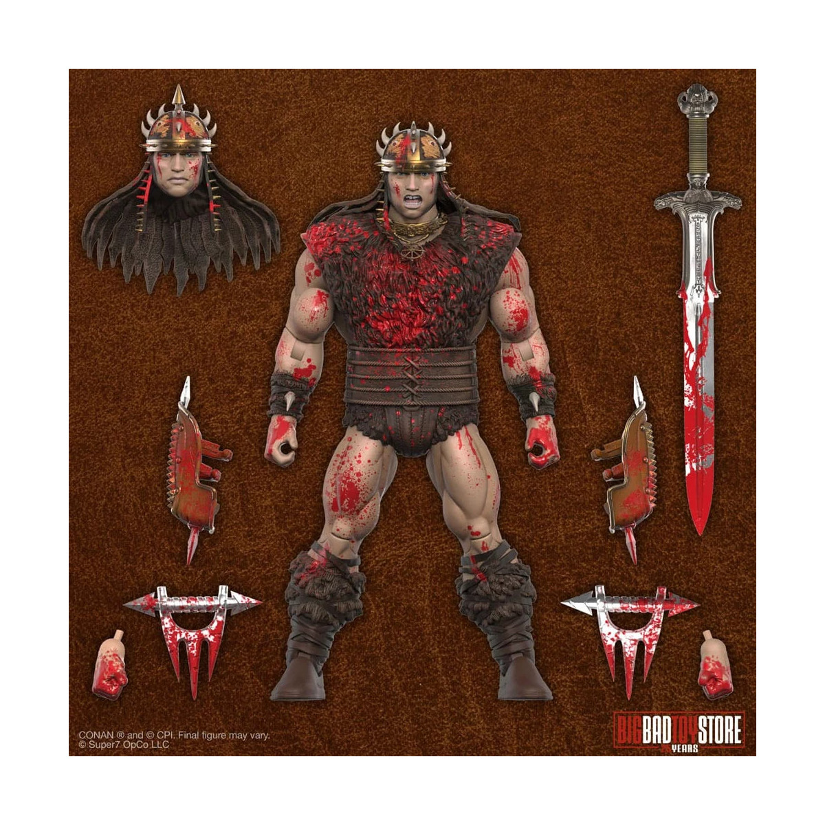 Super 7 - Conan le Barbare - Ultimates Conan Luchador de foso empapado en sangre 1/12