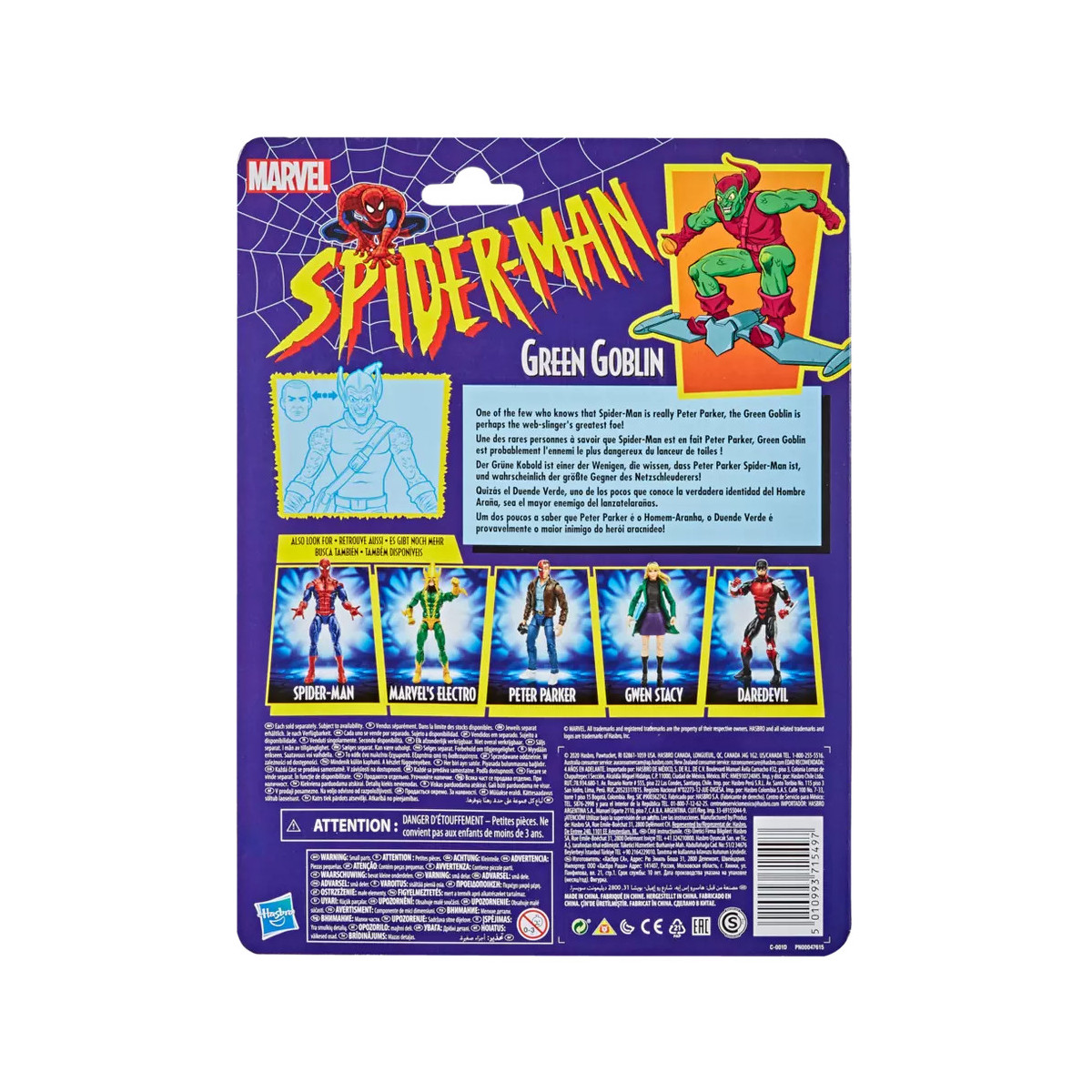 Marvel Legends Serie - Colección Retro de Spider-Man - El Duende Verde
