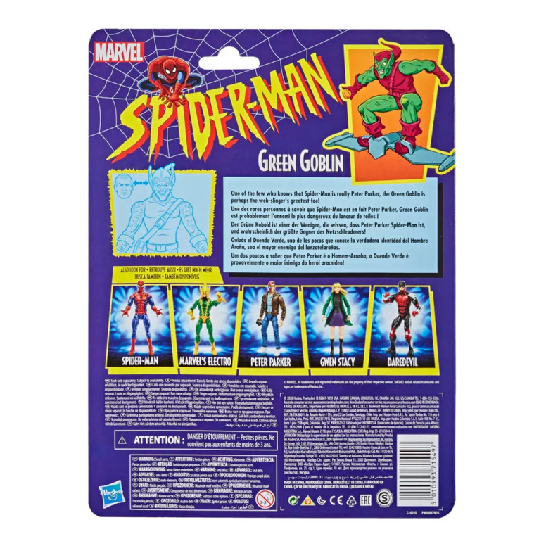 Marvel Legends Serie - Colección Retro de Spider-Man - El Duende Verde