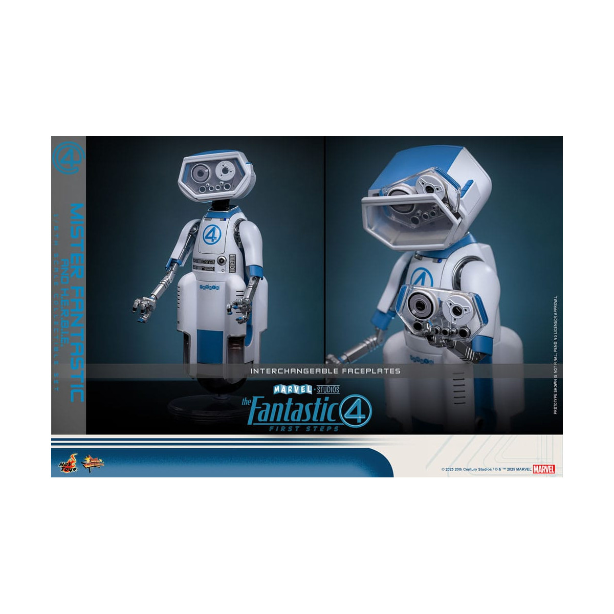 Hot Toys Marvel - Fantastic Four: First Steps - Mister Fantastic & H.E.R.B.I.E. MMS 1/6 - Reed Richards