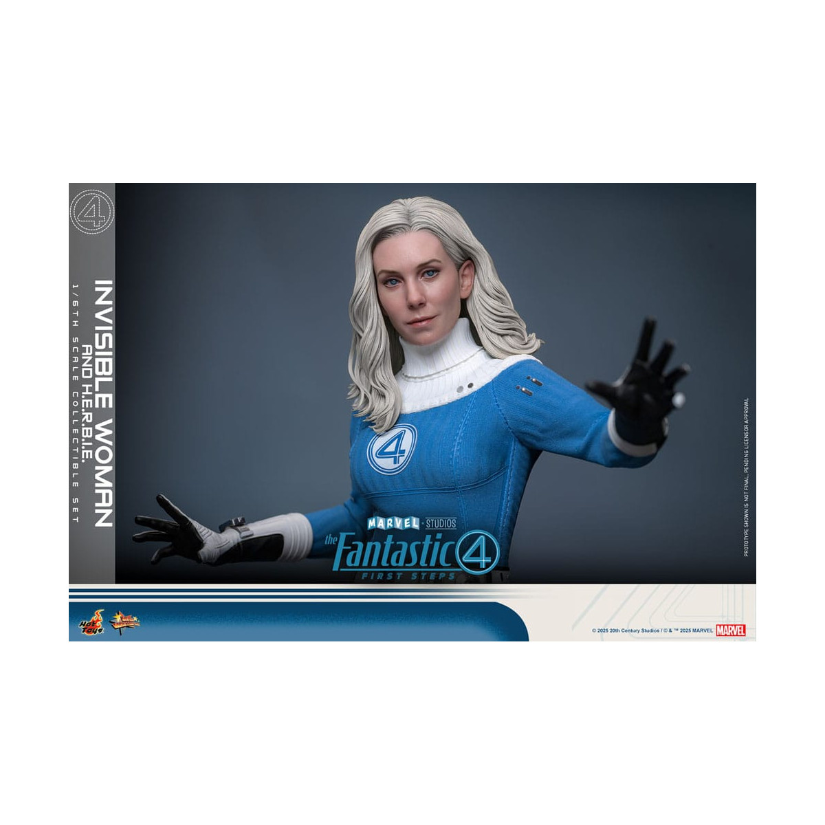 Hot Toys Marvel - Fantastic Four: First Steps - Mujer Invisible y H.E.R.B.I.E. MMS 1/6 - Sue Storm