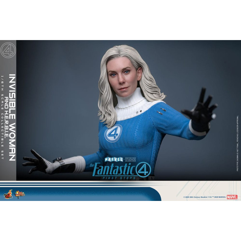Hot Toys Marvel - Fantastic Four: First Steps - Mujer Invisible y H.E.R.B.I.E. MMS 1/6 - Sue Storm