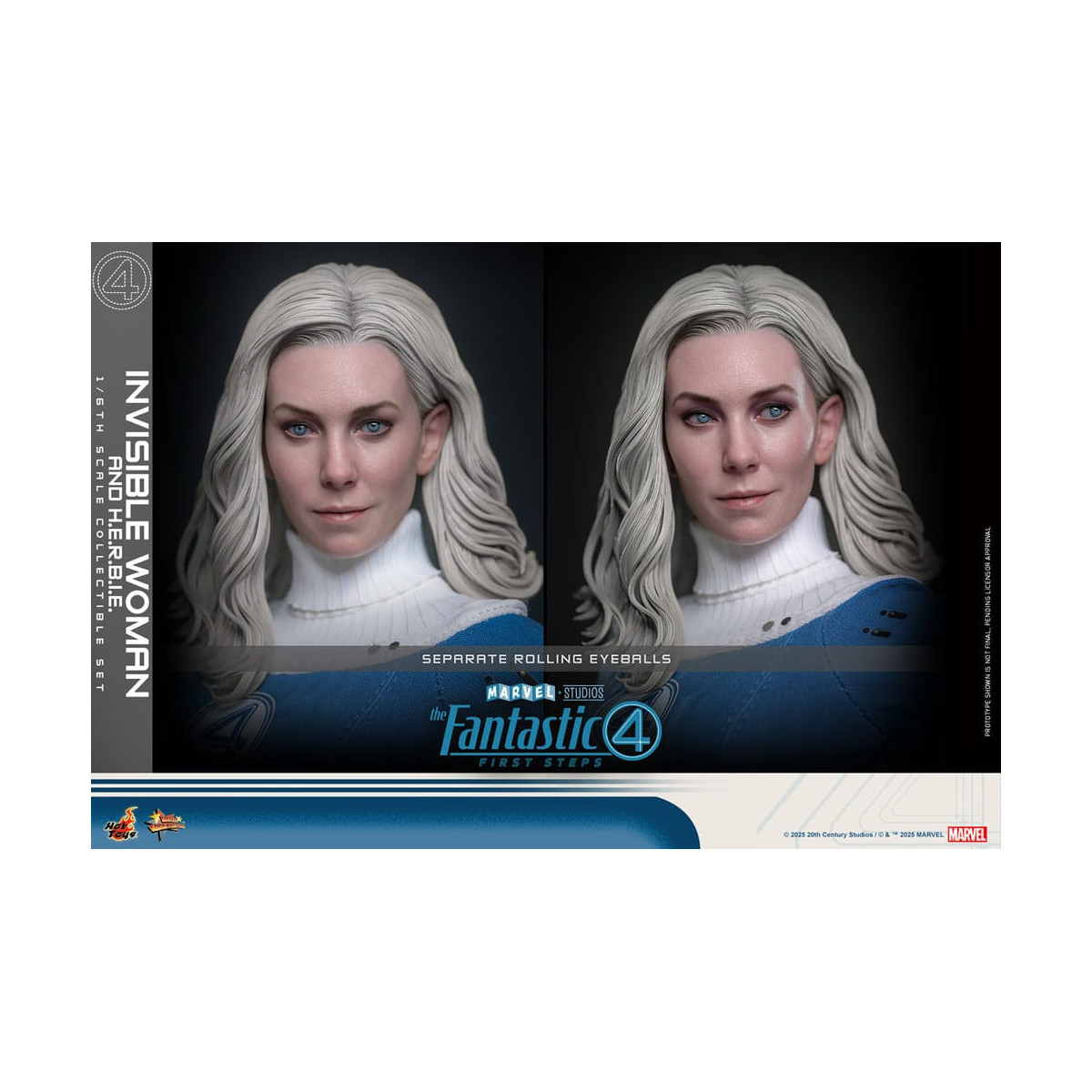 Hot Toys Marvel - Fantastic Four: First Steps - Mujer Invisible y H.E.R.B.I.E. MMS 1/6 - Sue Storm